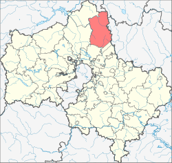 Location of Sergiyev Posad Region (Moscow Oblast)